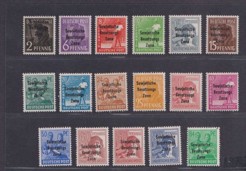 SBZ Michel Nr. 182-197 mit 195a! postfrisch - Freimarken
