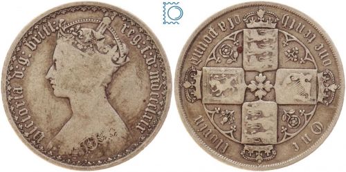 Großbritannien 1 Florin 1869 (mdccclxix) Victoria 1837-1901