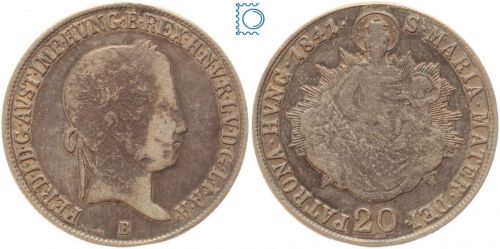 Österreich, 20 Kreuzer 1841 B | Ferdinand I. (1835-1848)