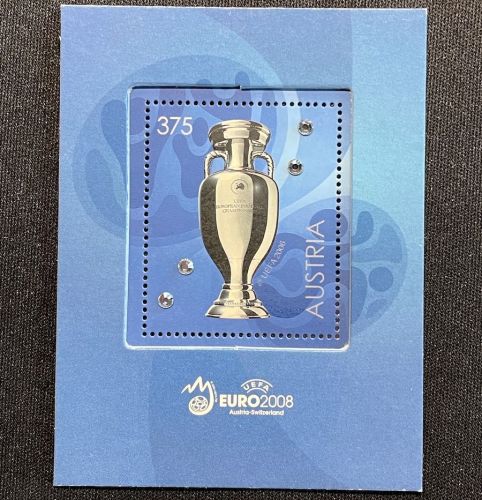 ÖSTERREICH 2008 | Block 43 postfrisch - Swarovski Fußball-Europameisterschaft
