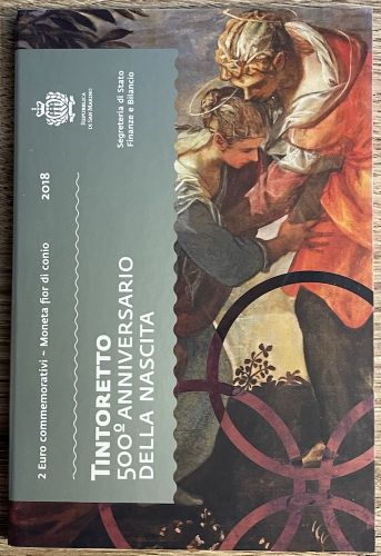 San Marino 2 Euro 2018 - Tintoretto - Original im Blister OVP