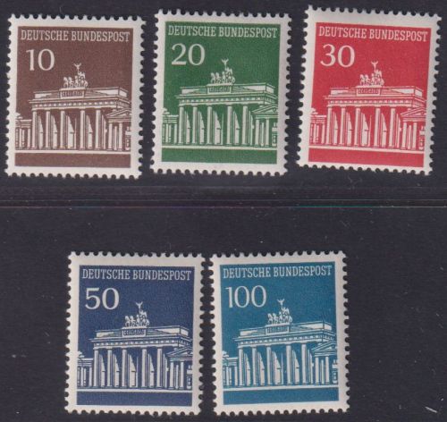 Bund MiNr. 506-510 v R Rollenmarken mit ungerader Nummer postfrisch
