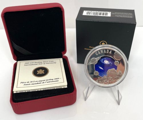 Kanada 30 Dollars 2009 | Astronomy | Farbmünze Silber UNC Etui + CoA