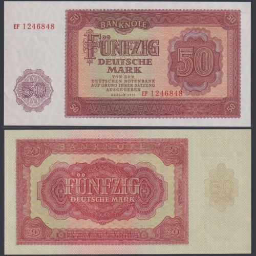 DDR 50 Mark 1955 P20 - Deutsche Demokratische Republik 50 DDM
