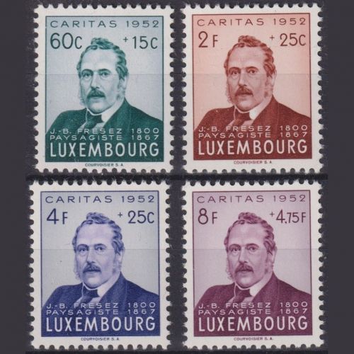 Luxemburg 1952 MiNr. 501-504 postfrisch - Caritas | Jean-Baptiste Fresez