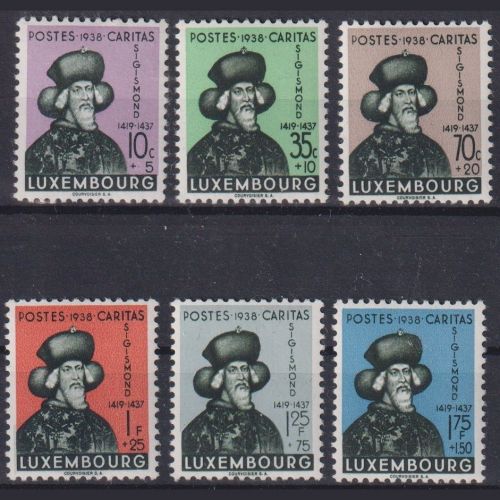 Luxemburg MiNr. 315-320 postfrisch Kinderhilfe 1938 - Herzog Sigismund (1368-1437)