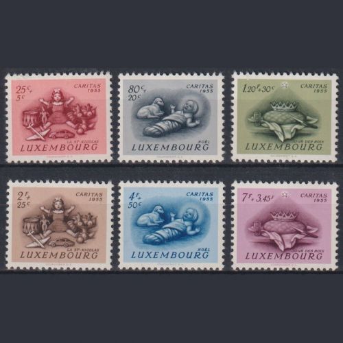 Luxemburg 1955 MiNr. 541-546 gestempelt - Caritas: Brauchtum (III)