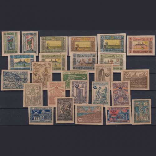 Aserbaidschan MiNr. 1-10, 11-12, 13-25 ungebraucht - Freimarken Sammlung