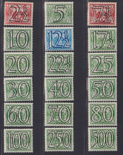 Niederlande 1940 MiNr. 357-374 ungebraucht - Freimarken: Fliegende Taube