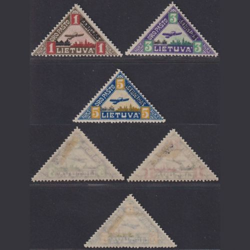 Litauen 1922 MiNr. 118-120 ungebraucht - Flugpostmarken