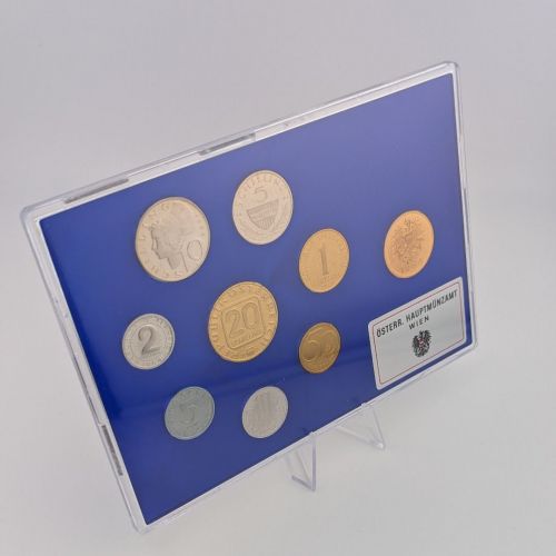 ÖSTERREICH Kursmünzensatz KMS 1984 PP Proof original Blister (36,67 Schilling)