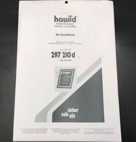 Hawid Blockstreifen grau 297 x 210 d (DIN A4) - Restposten! Neu