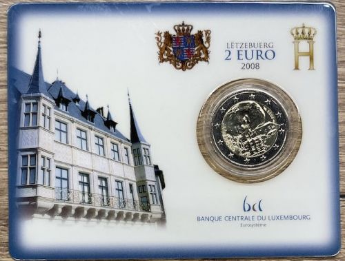 Luxemburg 2 Euro 2008 - Coincard - Chateau de Berg - Blister OVP