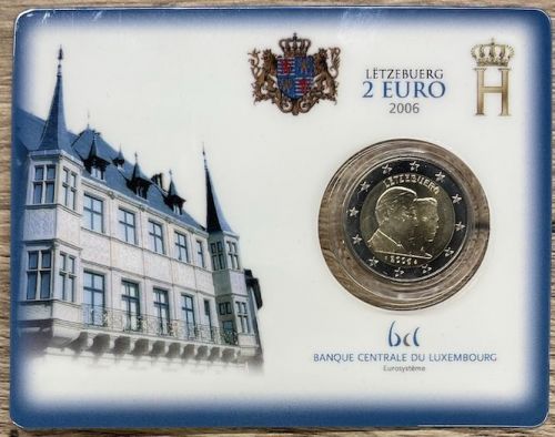 Luxemburg 2 Euro 2006 - Coincard - Guillaume - Blister OVP