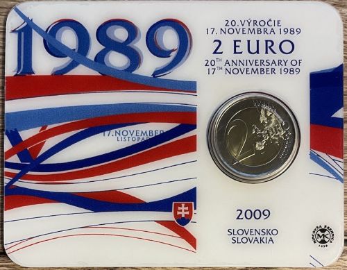 Slowakei 2 Euro 2009 - Coincard - Demokratie - OVP