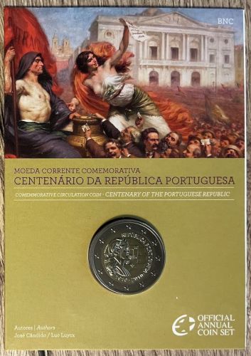Portugal 2 Euro 2010 - 100 Jahre Republik - Coincard - OVP