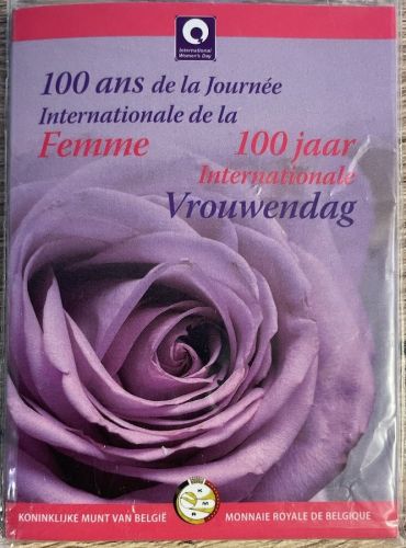Belgien 2 Euro 2011 - Weltfrauentag - Coincard OVP