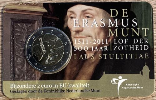 Niederlande 2 Euro 2011 - De Erasmus Munt - Coincard OVP