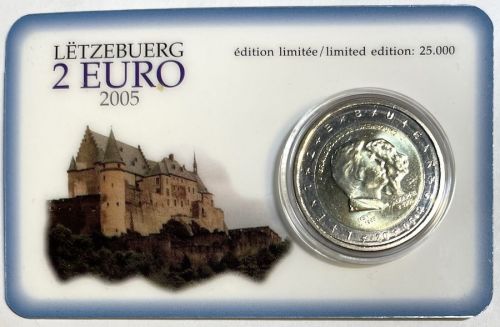 Luxemburg 2 Euro 2005 - Coincard - Henri Adolphe - Blister