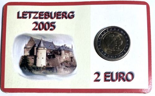 Luxemburg 2 Euro 2005 - Coincard - Henri Adolphe - Blister