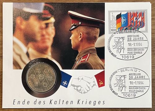 DDR Numisbrief 10 M | Ende des Kalten Krieges 1994 | Worbes 210