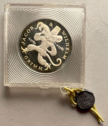 DDR 20 Mark 1986 - Jacob & Wilhelm Grimm - PP original verplombt