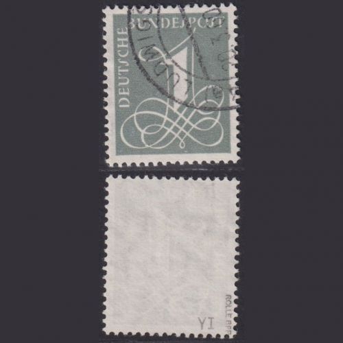 Bund, MiNr. 285 Y I gestempelt, geprüft Rolle BPP - liegendes Wasserzeichen