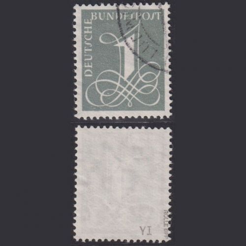 Bund, MiNr. 285 Y I gestempelt, geprüft Rolle BPP - liegendes Wasserzeichen