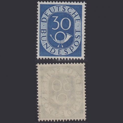 Bund MiNr. 132 - 30 Pf. Posthorn postfrisch, tiefst geprüft Rolle BPP