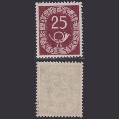 Bund MiNr. 131 - 25 Pf. Posthorn postfrisch, tiefst geprüft Rolle BPP