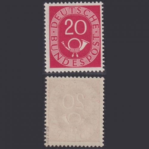 Bund MiNr. 130 - 20 Pf. Posthorn postfrisch, tiefst geprüft Rolle BPP