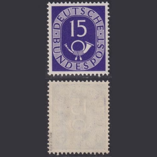 Bund MiNr. 129 - 15 Pf. Posthorn postfrisch, tiefst geprüft Rolle BPP