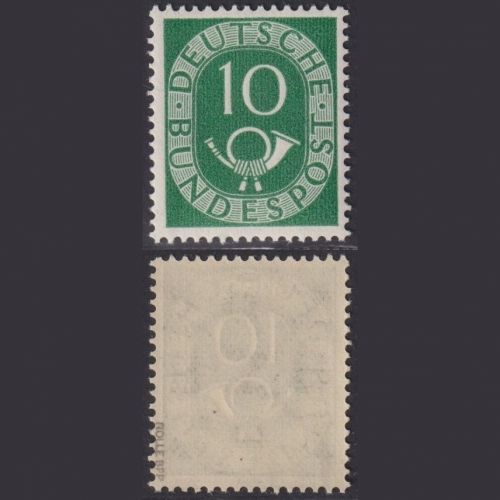 Bund MiNr. 128 - 10 Pf. Posthorn postfrisch, tiefst geprüft Rolle BPP