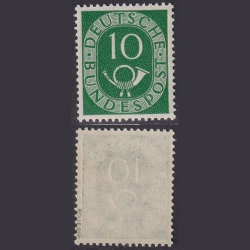 Bund MiNr. 128 - 10 Pf. Posthorn postfrisch, tiefst geprüft Rolle BPP