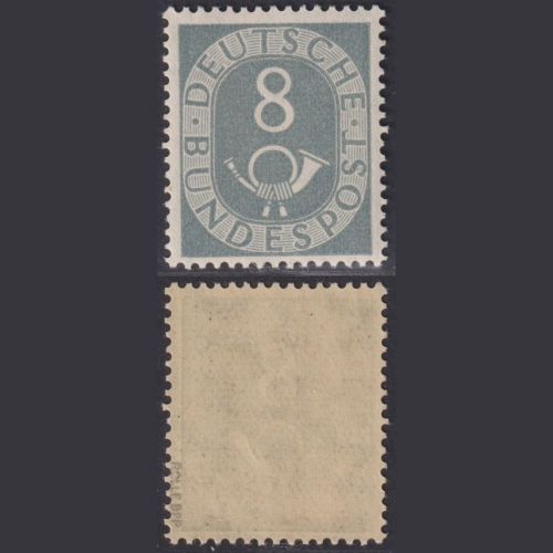Bund MiNr. 127 - 8 Pf. Posthorn postfrisch, tief geprüft Rolle BPP