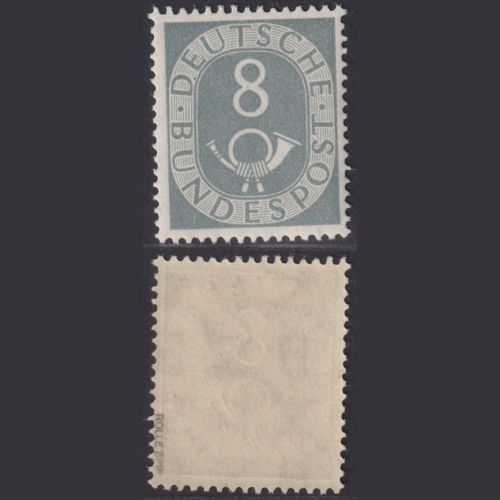 Bund MiNr. 127 - 8 Pf. Posthorn postfrisch, tief geprüft Rolle BPP