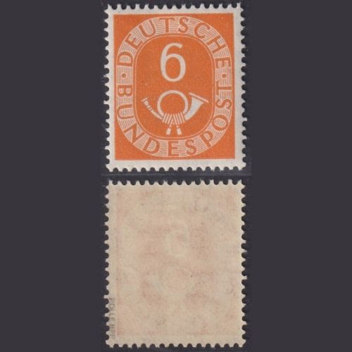Bund MiNr. 126 - 6 Pf. Posthorn postfrisch, tief geprüft Rolle BPP