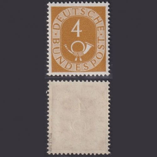 Bund MiNr. 124 - 4 Pf. Posthorn postfrisch, tief geprüft Rolle BPP