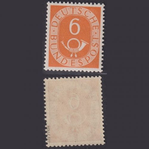 Bund MiNr. 126 - 6 Pf. Posthorn postfrisch, tief geprüft Rolle BPP