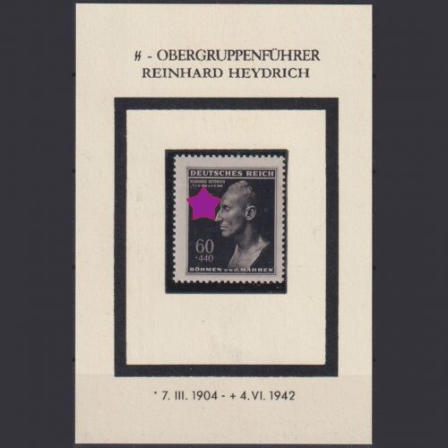 Böhmen und Mähren Nr. 131 gestempelt - Todestag Reinhard Heydrich - Gedenkblatt