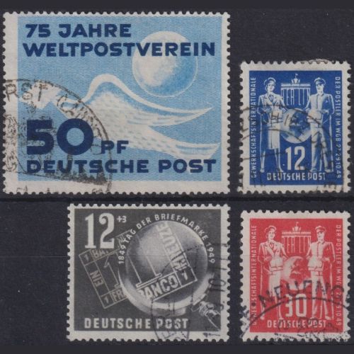 DDR, Jahrgang 1949 gestempelt 242, 243-44, 245
