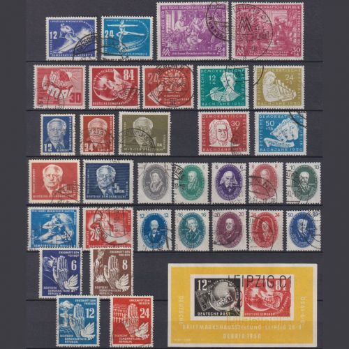 DDR Jahrgang 1950 gestempelt komplett