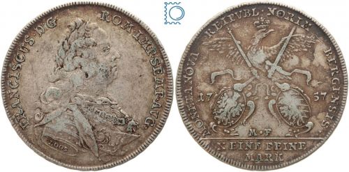 Nürnberg, Taler 1757 MF, Konventionstaler Franz I. (1745-1765)