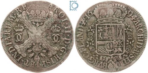 Belgien, Flandern, Patagon 1694 Brügge, Karl II. von Spanien (1665–1700)