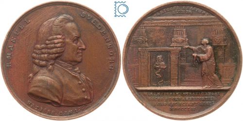SCHWEDEN | Emanuel Swedenborg Kupfer-Medaille 1852