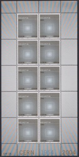 SCHWEIZ MiNr. 1866 Kleinbogen postfrisch - Europäisches Kernforschungsinstitut