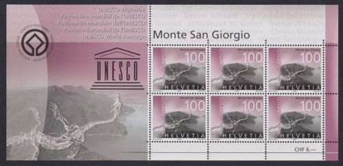 SCHWEIZ MiNr. 1894 Kleinbogen postfrisch - UNESCO-Welterbe