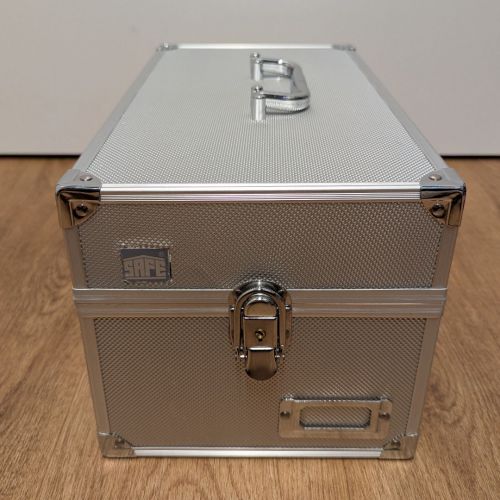 SAFE Alu-Sammelkoffer mit Tragegriff, silber, gebraucht, neuwertig - ArtNr. 160