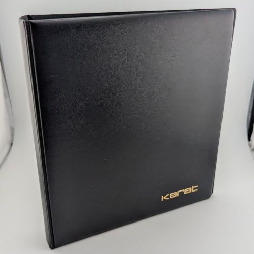 Lindner KARAT 1106M Ringbinder Schwarz - für Münzen - 4 Ring Mechanik - gebraucht