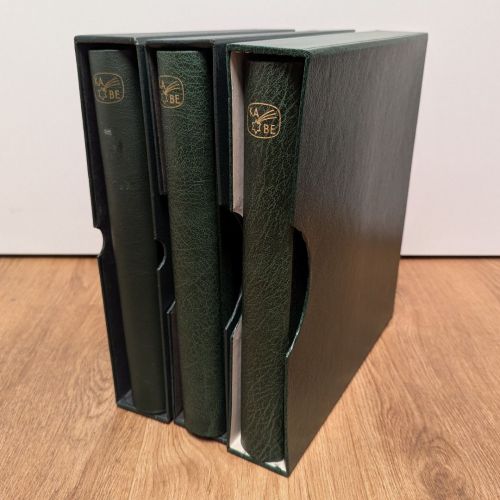 3x KABE Klemmbinder ATLAS Leder Dunkelgrün mit Kassette - hochwertig & exklusiv - gebraucht